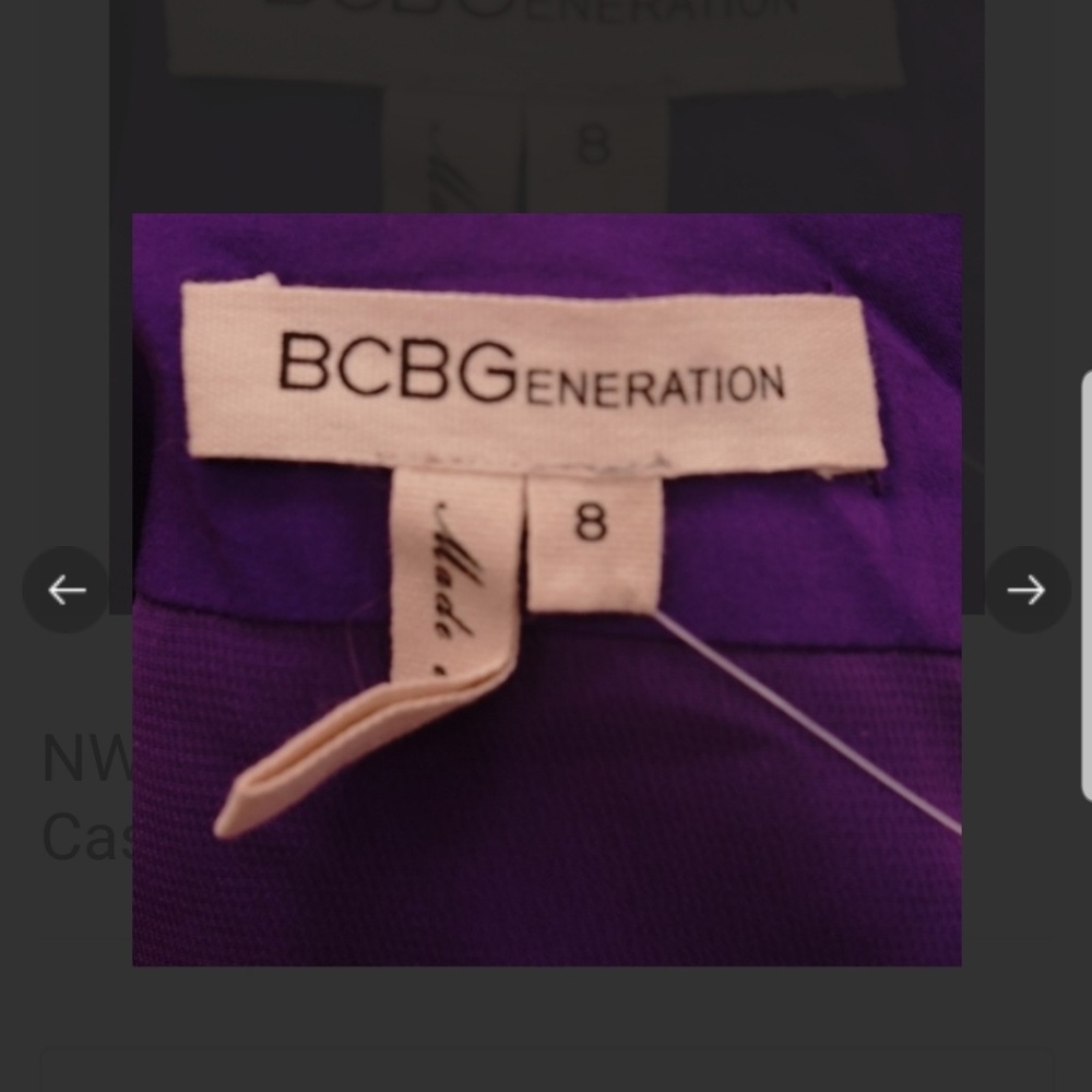 NWT BCBG Purple dress - Picture 5 of 6